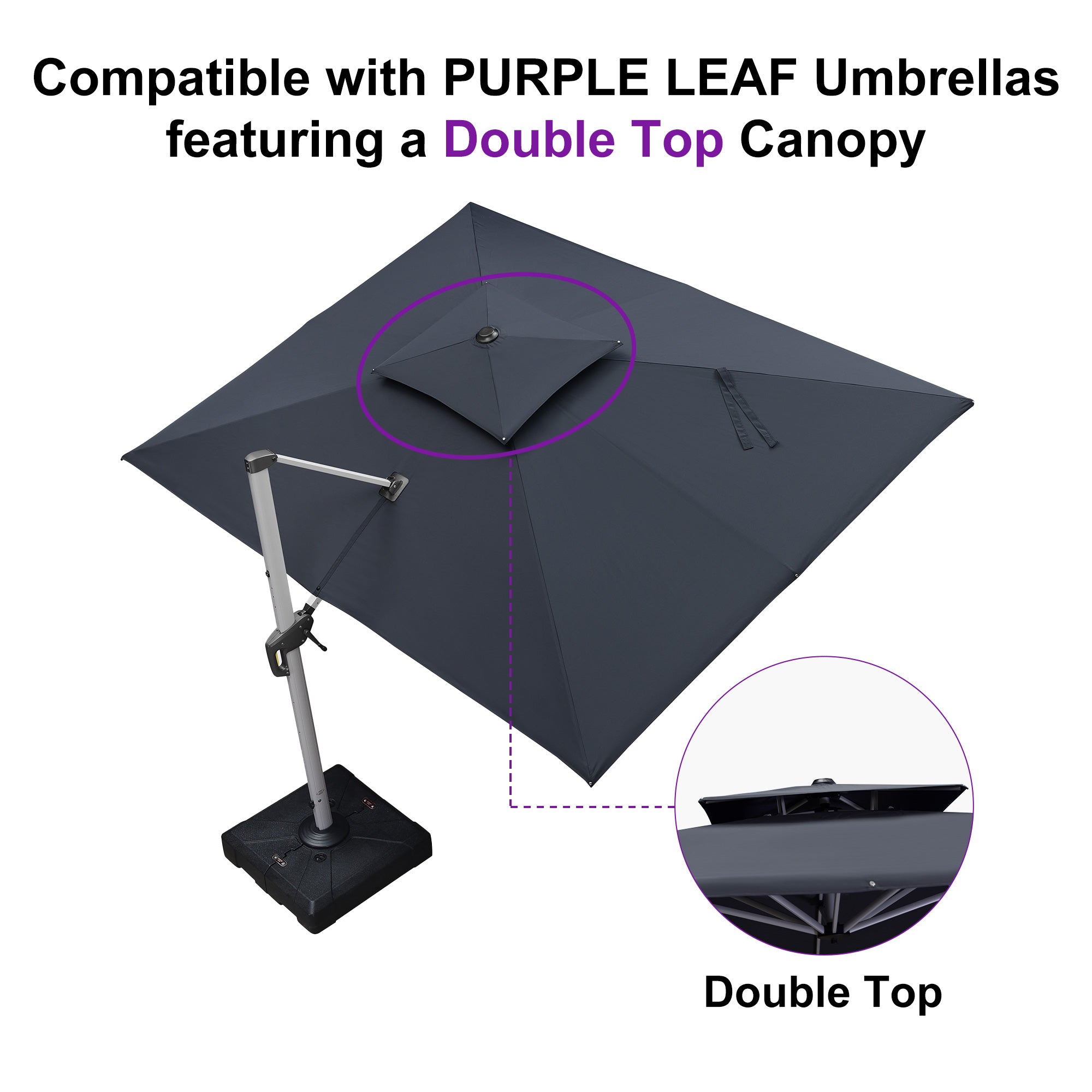 12 foot cantilever patio umbrella fabric replacement Rectangle Cantilever Patio Umbrella Polyester Fabric