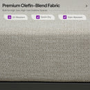 PURPLE LEAF Milan Modular Outdoor Sectional with Olefin Cushions and Slot-In Backrests for Porch Backyard