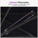 PURPLE LEAF Luxury Market Umbrella 1.9"/2.4"/3.1" Pole Commercial Hydraulic Semi-Automatic Umbrella