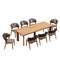 PURPLE LEAF 7 / 9 / 11 pcs Outdoor Dining Set Patio Dining Furniture for Lawn Backyard Deck Brown