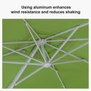 PURPLE LEAF Outdoor Patio Umbrella with Base, Best White Cantilever Umbrellas