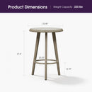 PURPLE LEAF Outdoor Bar Table Patio Dining Table Coffee Kitchen Breakfast Bistro Pub Bar Table for Patio Poolside