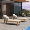 PURPLE LEAF Patio Chaise Lounge Chair  Aluminum Pool Lounge Chairs for Outdoor with 2 Cushions for Deck, Pool, Lawn, Garden, Courtyard, Porch