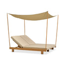 PURPLE LEAF Outdoor Daybed for Patio,  Poolside Chaise Lounge Bed with Cushion, Olefin Blend Fabric, Aluminum Frame Sunbed with Side Table for Deck and Backyard