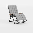 PURPLE LEAF Outdoor Reclining Chair Patio Zero Gravity Chaise Lounge Folding Chair with Removable Cushion Adjustable Headrest for Lawn Camping Beach Pool