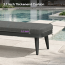 PURPLE LEAF Patio Chaise Lounge Chair  Aluminum Pool Lounge Chairs for Outdoor with 2 Cushions for Deck, Pool, Lawn, Garden, Courtyard, Porch