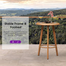 PURPLE LEAF Outdoor Bar Table Patio Dining Table Coffee Kitchen Breakfast Bistro Pub Bar Table for Patio Poolside