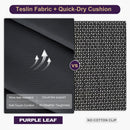 PURPLE LEAF  Folding Outdoor Dining Set  with Aluminum Table and Padded Chairs All Weather Dining Table Sets for Garden Backyard Poolside