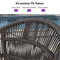 PURPLE LEAF Outdoor Bar Stools Set of 2 Rattan Bar Stools Counter Stools with Back and Cushions  for Patio, Garden, Kitchen