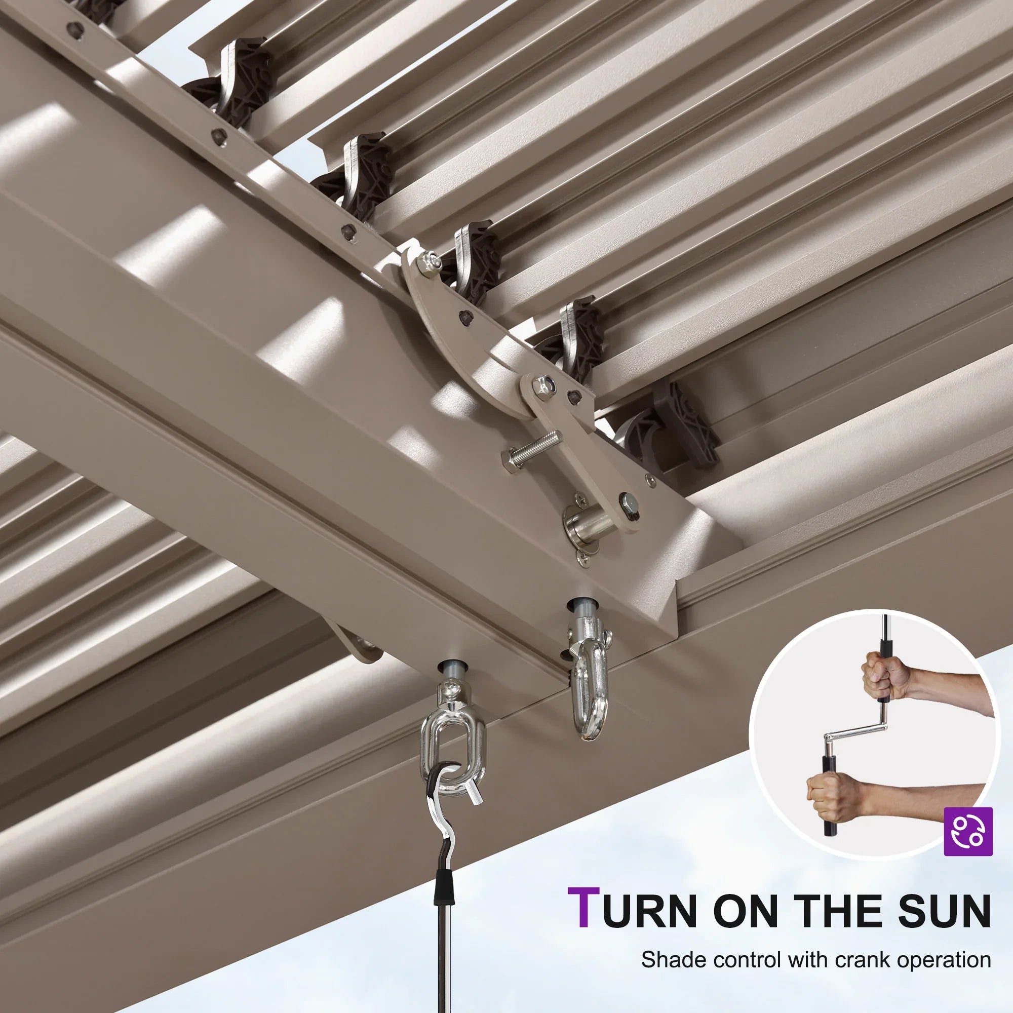 Adjustable Pergola with Louvered Roof | Modern White Design