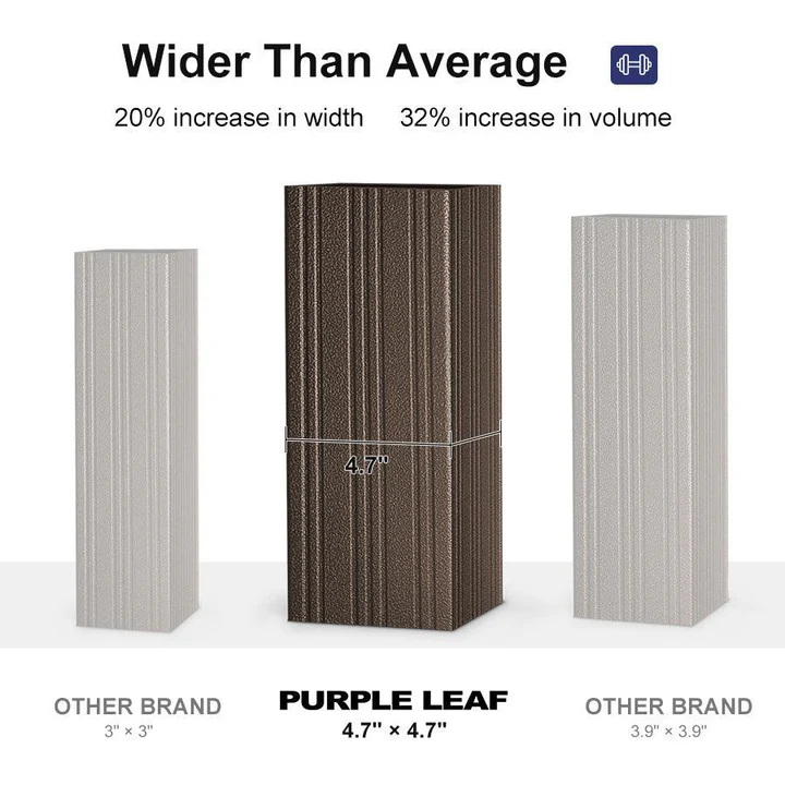PURPLE LEAF 13' x 20' Patio Gazebo for Backyard Hardtop Galvanized Steel Roof Awning