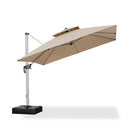 Clearance - PURPLE LEAF OPEN BOX Premium Patio Umbrella Classic SUNBRELLA Cantilever Umbrellas