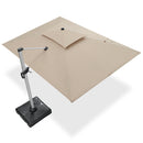 Clearance - PURPLE LEAF OPEN BOX Premium Patio Umbrella Classic SUNBRELLA Cantilever Umbrellas