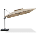 Clearance - PURPLE LEAF OPEN BOX Premium Patio Umbrella Classic SUNBRELLA Cantilever Umbrellas