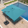 PURPLE LEAF Patio Outdoor Large Umbrella Square and Rectangular Cantilever Yard Sun Umbrellas