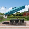 PURPLE LEAF Best Square Cantilever Pool Umbrella Outdoor Patio Sun Porch Umbrella
