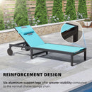 PURPLE LEAF Patio Tanning Chaise Lounge Chair Set with Face Down Hole