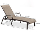 Purple Leaf American-Style Outdoor Family Chaise Lounge Chair;2 Chairs and 1 table with armrests and adjustable backrest, suitable for pools, terraces, gardens, lawns, and beaches