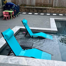 PURPLE LEAF Patio Chaise Lounge Set Outdoor Beach Pool Sunbathing Lawn Lounger Recliner Chair Outside Chairs with Side Table Included