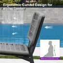 PURPLE LEAF Patio Counter Height Bar Stools Set of 2 Metal Bar Chairs with Back Wicker Woven Stools for Kitchen Island Pool Garden Outdoor Barstools