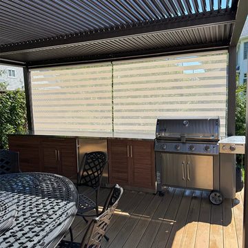 Outdoor Roller Blinds | UV & Water Resistant Pergola Blinds