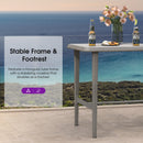 PURPLE LEAF Outdoor Bar Table Patio Dining Table Coffee Kitchen Breakfast Bistro Pub Bar Table for Patio Poolside