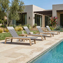 PURPLE LEAF Pool Oversized Lounge Chairs Rattan Aluminium Patio Chaise Lounge Outdoor Adjustable Recliner Finish Loungers Woven PE Sun Chairs for Poolside Deck Beach