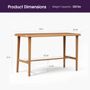 PURPLE LEAF Outdoor Bar Table Patio Dining Table Coffee Kitchen Breakfast Bistro Pub Bar Table for Patio Poolside