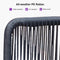 PURPLE LEAF Outdoor Bar stools Stools Set of 2 Rattan Bar Chairs with Embedded Cushions and  Back for Outdoor or Indoor