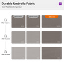 Clearance - PURPLE LEAF OPEN BOX Premium Patio Umbrella Classic SUNBRELLA Cantilever Umbrellas