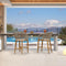 PURPLE LEAF Outdoor Bar stools Stools Set of 2 Rattan Bar Chairs with Embedded Cushions and  Back for Outdoor or Indoor