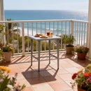 PURPLE LEAF Outdoor Bar Table Patio Dining Table Coffee Kitchen Breakfast Bistro Pub Bar Table for Patio Poolside