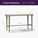 PURPLE LEAF Outdoor Bar Table Patio Dining Table Coffee Kitchen Breakfast Bistro Pub Bar Table for Patio Poolside