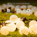 PURPLE LEAF Patio Gazebo for Pool Light Grey Hardtop Galvanized Steel Roof with String Lights-milky