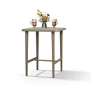 PURPLE LEAF Outdoor Bar Table Patio Dining Table Coffee Kitchen Breakfast Bistro Pub Bar Table for Patio Poolside