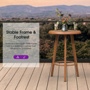 PURPLE LEAF Outdoor Bar Table Patio Dining Table Coffee Kitchen Breakfast Bistro Pub Bar Table for Patio Poolside