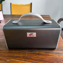 PURPLE LEAF Portable Power Station in grey, with silver handle and logo badge