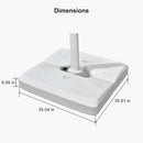 PURPLE LEAF OPEN BOX White Patio Cantilever Umbrella Base ZY02XBBS