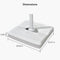 PURPLE LEAF OPEN BOX White Patio Cantilever Umbrella Base ZY02XBBS
