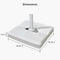 PURPLE LEAF OPEN BOX White Patio Cantilever Umbrella Base ZY02XBBS