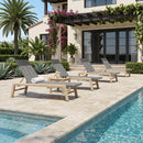 PURPLE LEAF Pool Oversized Lounge Chairs Rattan Aluminium Patio Chaise Lounge Outdoor Adjustable Recliner Finish Loungers Woven PE Sun Chairs for Poolside Deck Beach