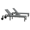 PURPLE LEAF Outdoor Chaise Lounge Chairs Set Recliner Aluminum Adjustable Chair with Wheels and Table for Poolside Beach Patio Reclining Sunbathing Lounger