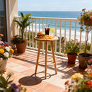 PURPLE LEAF Outdoor Bar Table Patio Dining Table Coffee Kitchen Breakfast Bistro Pub Bar Table for Patio Poolside