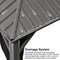 PURPLE LEAF 12' x 20' Large Outdoor Light Grey Hardtop Gazebo for Patio Backyard with Double Hard Roof