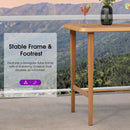 PURPLE LEAF Outdoor Bar Table Patio Dining Table Coffee Kitchen Breakfast Bistro Pub Bar Table for Patio Poolside