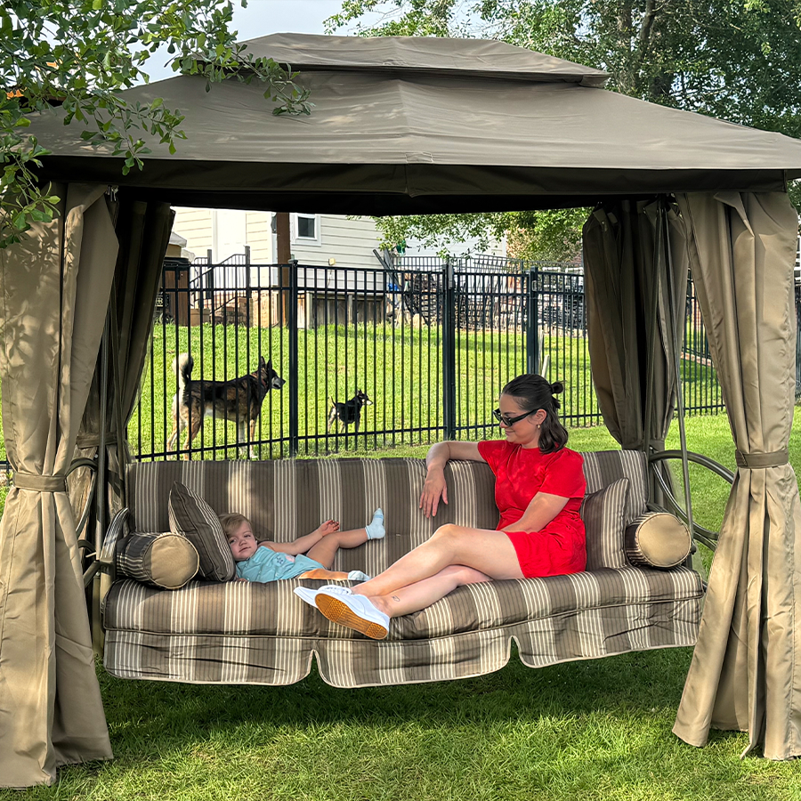 kettler avance outdoor swing seat with canopy Daybed Gazebo | 3-Seat converting swing into a Boot Type:Step On Giant Bicycles - Near Color:Yellow Dog