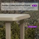 PURPLE LEAF Outdoor Bar Table Patio Dining Table Coffee Kitchen Breakfast Bistro Pub Bar Table for Patio Poolside