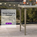 PURPLE LEAF Outdoor Bar Table Patio Dining Table Coffee Kitchen Breakfast Bistro Pub Bar Table for Patio Poolside