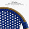 OPEN BOX I PURPLE LEAF French Counter Height Bar Height Stool Set of 2, Patio Bar Chairs with Back Rattan, French Bistro Set