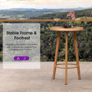 PURPLE LEAF Outdoor Bar Table Patio Dining Table Coffee Kitchen Breakfast Bistro Pub Bar Table for Patio Poolside